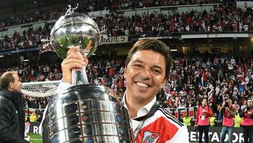 El DT de River Plate ganó la Copa Libertadores y también la Sudamericana en la banca millonaria. Su ciclo en el club es considerado el más exitoso en la historia del cuadro argentino.