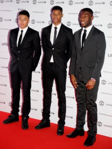 Jesse Lingard, Marcus Rashford and Tim Fosu-Mensah.