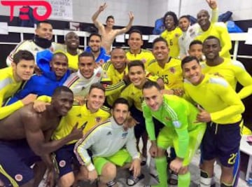 Después de 24 años Colombia venció a Brasil. Imágenes del post partido pensando en Perú.