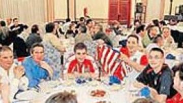 <b>DECEPCIÓN. </b>No hubo representación del club en la cena de peñistas de Valencia.