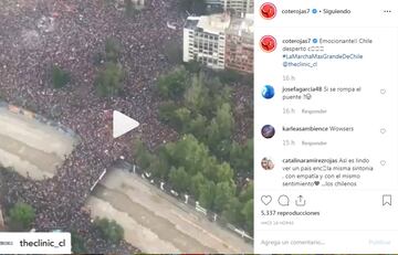 Los deportistas chilenos que brindaron su apoyo a la marcha