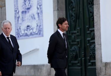 Andre Villas-Boas el día de la ceremonia fúnebre del futbolista portugués del Liverpool Diogo Jota y su hermano André Silva.