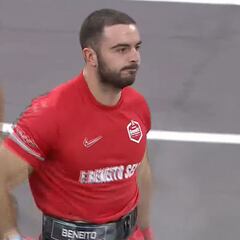 A Fabián Beneito se le escapan los 160 kg de clean & jerk