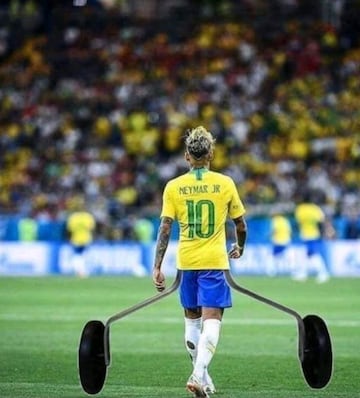 Los mejores memes sobre los clavados de Neymar