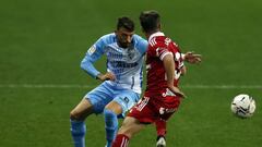 Málaga 1 - Cartagena 2: resumen, goles y resultado