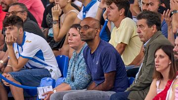 SARAH RUUD Y RAVI RAMINENI DURANTE EL LEGANÉS - ALBACETE DE PRETEMPORADA