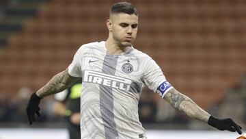 Mauro Icardi, en el partido de segunda ronda de la Copa de Italia contra el Benevento.