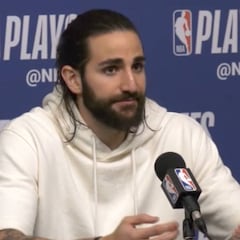 La explicación de Ricky Rubio sobre su singular defensa a Harden: tiene su lógica