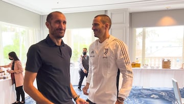 Giorgio Chiellini visita a Weston McKennie y Juventus en Los Ángeles