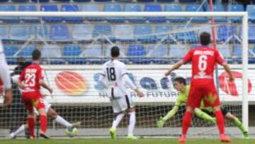 Imagen del Numancia-Huesca.