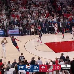 Así se define una súper estrella: último segundo y gana el partido y la clasificación desde el parking