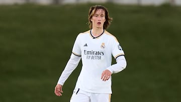 Joan Martínez, en la Youth ante el Leipzig.