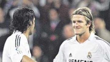 Raúl y Beckham.