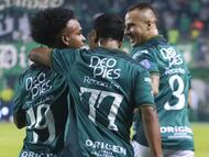 Deportivo Cali celebra un gol