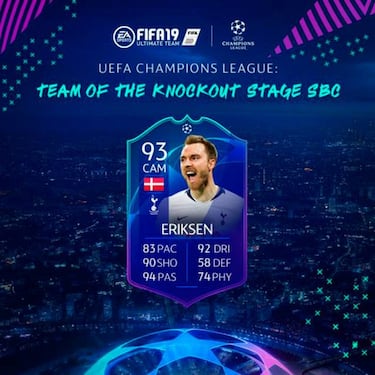 FIFA 19 TOTKS: cómo completar el reto SBC de Eriksen