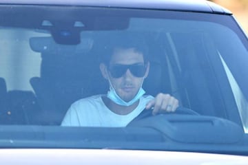 Dani Parejo, llegando a Paterna.