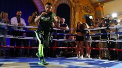 Vasyl Lomachenko durante un entrenamiento p&uacute;blico en Los &Aacute;ngeles