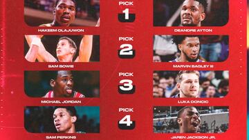 La imagen que enfrenta a Luka Doncic con Michael Jordan