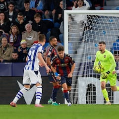 Resumen y goles del Levante vs Real Sociedad, jornada 17 de LaLiga EA Sports 25-26