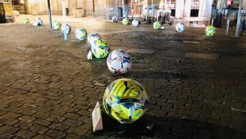 El Ayuntamiento de Madrid retira los “balones bolardo” por las patadas de los caminantes