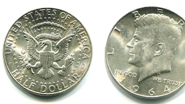 Medio dólar Kennedy 1964