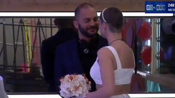 Antonio Tejado y Mar&iacute;a Jes&uacute;s en la boda que organizaron en Gran Hermano D&uacute;o en el D&iacute;a de San Valent&iacute;n