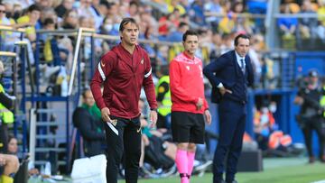 Lopetegui, con Emery al fondo, al que superará esta temporada.