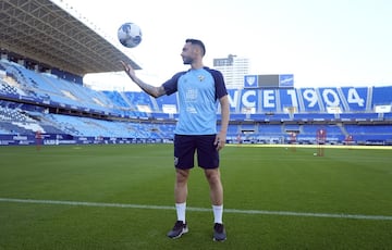 Víctor García ascendió en La Rosaleda en la 2019-20.