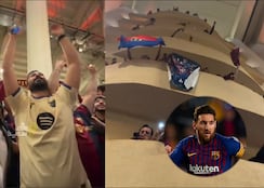 Aficionados corean el nombre de Messi tras goleada al Sevilla