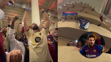 Aficionados corean el nombre de Messi tras goleada al Sevilla