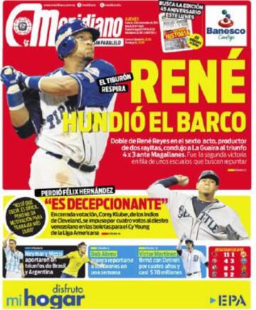 Portadas de la prensa deportiva