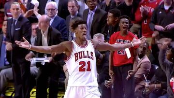 Así se cierra una gran noche al más puro estilo Jimmy Butler