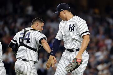 Los Yankees están sembrados como número uno del comodín un juego por delante de los Athletics. Por el momento, requieren vencer en los 16 juegos que le restan a la temporada para seguir en esa posición.