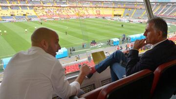 Carlos Queiroz trina sobre su visita al Campín