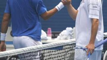 <b>NO PUDO SER.</b> Andy Roddick despertó a Feliciano de su sueño australiano, y le apeó en tercera ronda al ganarle en cuatro sets por 6-7, 6-4, 6-4 y 7-6.