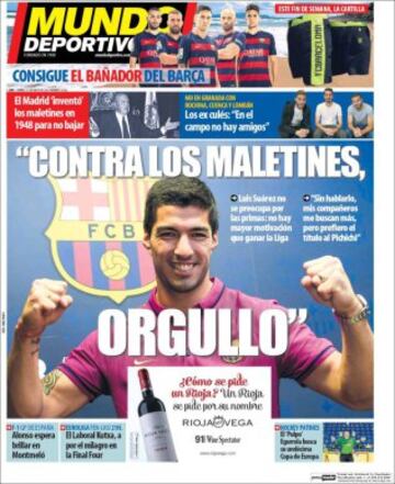 Portadas de la prensa mundial