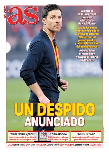 Las portadas de AS de enero