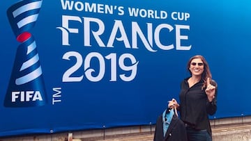 Hope Solo ejerce de comentarista en el Mundial de Francia.