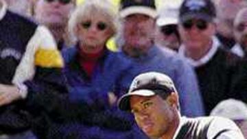 <B>EL TIGRE.</b> Woods parece renacer y ayer hizo tres birdies.