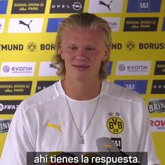 Haaland y la oferta del Chelsea: "Espero que solo sean rumores"