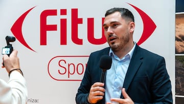 Yurguen Hernández, Consejero de Deportes del Cabildo de La Palma, en FITUR Sports 2026