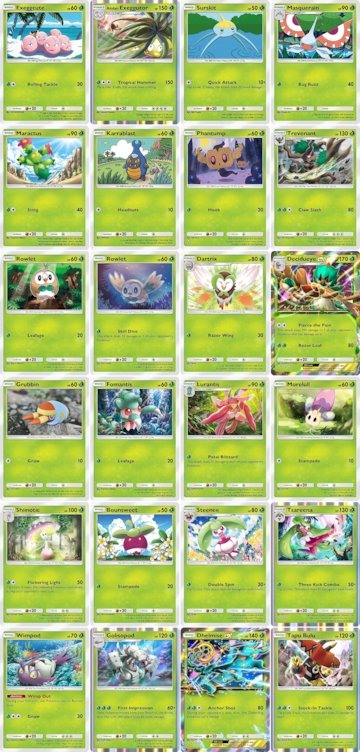 pokemon tcg pocket guardianes celestiales expansion set nuevas cartas pokemon planta