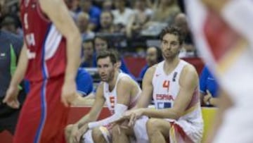 Rudy Fern&aacute;ndez y Pau Gasol.