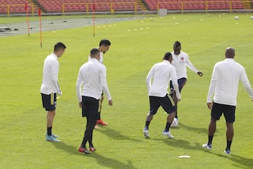 El equipo de Héctor Cárdenas tuvo su última práctica en El Campín de Bogotá antes de viajar a España para el amistoso ante Arabia Saudita.