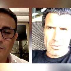 Figo habla de su cambio del Barça al Madrid y elogia a Raúl