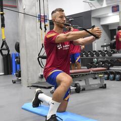 El Barça inicia la concentración en Encamp (Andorra)