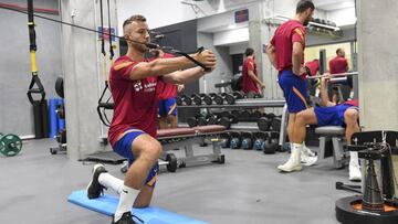 El Barça inicia la concentración en Encamp (Andorra)