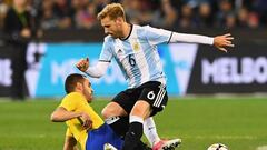 Argentina's Biglia suffers "severe" back injury in Milan defeat