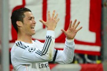 Cristiano Ronaldo celebra el 0-3.