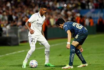 Vinicius Tobias, en el amistoso de pretemporada contra el Club América, disputado en San Francisco.